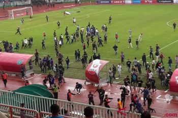Pelatih: Persita petik kerugian akibat suporternya ricuh