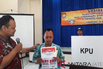 KPU Temanggung: Kaum disabilitas intelektual punya hak pilih