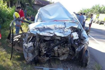 Tabrakan mobil dinas Polres Kobar renggut satu nyawa [VIDEO]