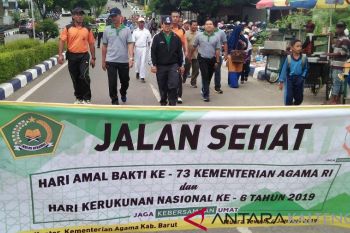Wakil Bupati Sugianto ikuti jalan sehat HAB Kementerian Agama