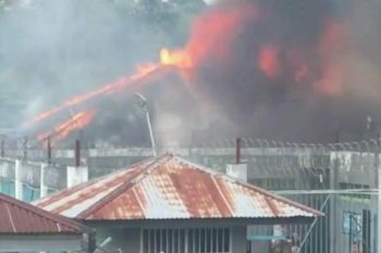 Lapas Biaro Bukittinggi terbakar