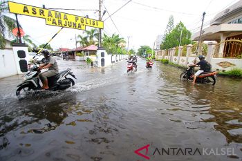 Genangan air kepung Kota Banjarmasin