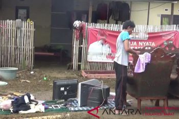 Banjir di Makassar mulai surut