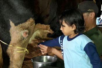 Polbangtan YoMa kedatangan puluhan tamu cilik