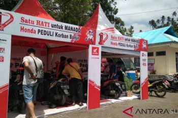 Honda service gratis kendaraan korban banjir-longsor Manado