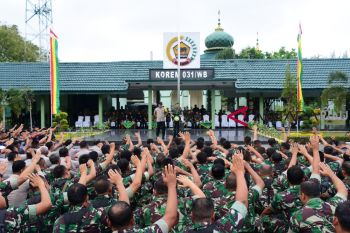 Korem 031/WB Gelar Latihan Pengamanan Pemilu 2019