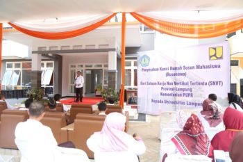 Unila Terima Rusunawa Berkapasitas 200 Mahasiswa