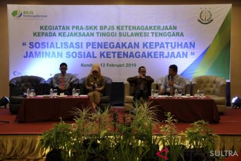 BPJS Ketenagakerjaan-Kejati Sultra sosialisasikan Jaminan Sosial Ketenagakerjaan