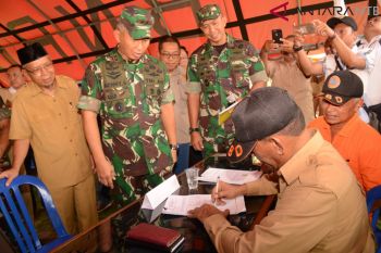 Pangdam Udayana pantau pelayanan pencairan bantuan gempa Lombok