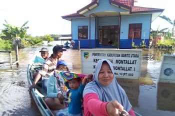 Banjir di Barito Utara mulai surut