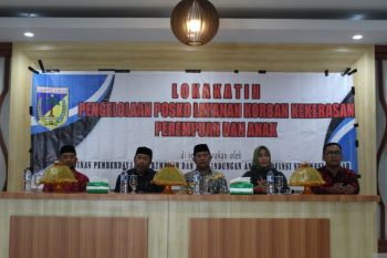 DP3A tingkatkan kemampuan pengelola posko layanan korban kekerasan