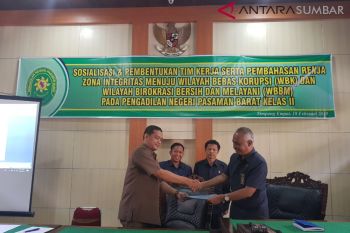 Pengadilan Negeri Pasaman Barat sosialisasikan wilayah terbebas dari korupsi