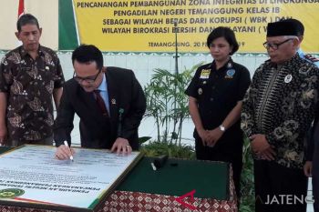 PN Temanggung canangkan zona integritas menuju wilayah bebas korupsi