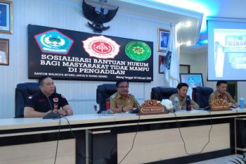 Sosialisasi bantuan hukum  masyarakat kurang mampu di Bitung