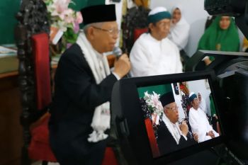 Cawapres Ma`ruf Amin kunjungi jamaah Khalwatiah Makassar
