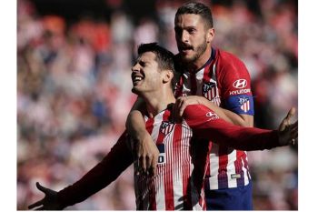 Morata cetak gol pertama bagi Atletico ketika bungkam Villareal 2-0