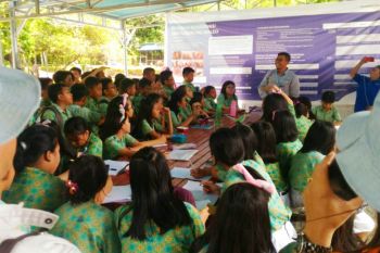 DSLNG perkenalkan konservasi burung maleo kepada siswa SD