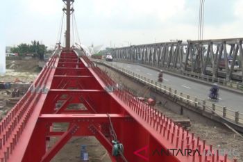 Pembangunan Jembatan Tanggulangin mencapai 69 persen