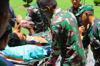 Pratu Laode Madjid korban KKB dievakuasi ke RSUD Mimika