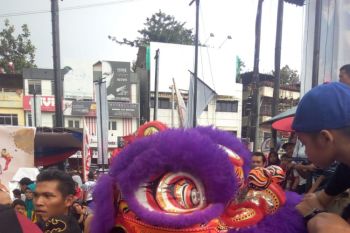 Warga Bandarlampung Antusias Saksikan Atraksi Barongsai dan Wushu