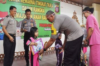 Begini cara Polres Gunung Mas menanamkan nasionalisme sejak dini