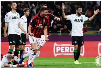 Milan Menang Berkat Gol Bunuh Diri Bek Sassuolo.