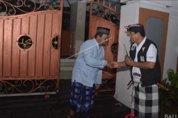 Pecalang lakukan patroli saat malam Nyepi