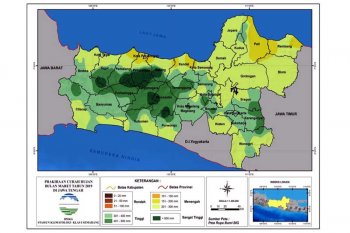 Awas, curah hujan di wilayah tengah Jateng diprakirakan masih tinggi
