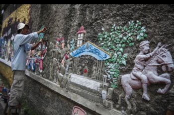 Relief sejarah Kerajaan Mataram
