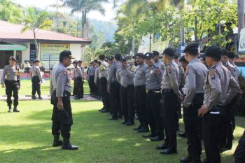 Polres Tanah Datar gelar latihan pengendalian masa