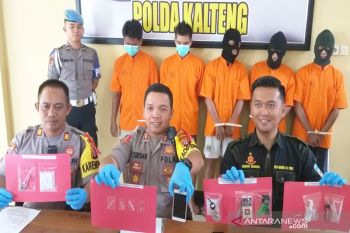 Hanya dalam sepekan, Polres Palangka Raya berhasil bekuk lima budak sabu