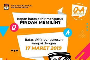 Jangan terlambat, batas pindah TPS untuk Pemilu 2019 berakhir hari ini