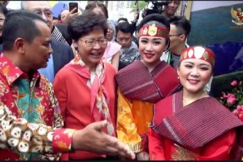 Anjungan Indonesia terbaik di "Hong Kong flower Show"