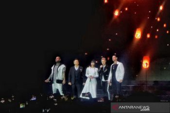 Suasana konser terakhir Boyzone untuk Indonesia