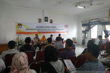 KPU Riau sosialisasi surat suara bagi warga rawan bencana