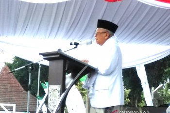 Ma'ruf Amin minta doa restu dan dukungan warga NU Wonosobo