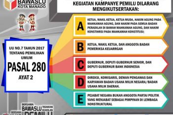 Bawaslu Manado tegaskan ASN kampanye pidana pemilu