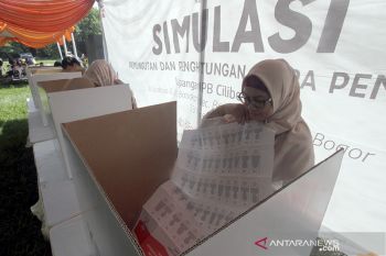 Simulasi pencoblosan Pemilu 2019