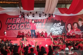 13 ribu orang ramaikan rapat umum PDI Perjuangan