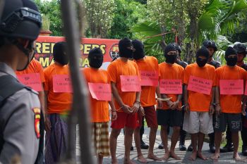 Polres Mataram mengungkap penindakan kasus narkoba triwulan pertama