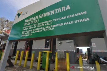 Huntara bantuan PT Vale Indonesia