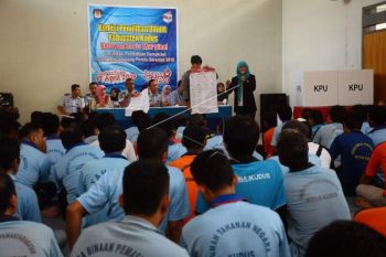 Sosialisasi pemilu di rumah tahanan