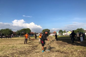 Warga bersihkan kawasan alun-alun jelang 30 tahun "Jumeneng Dalem" Sultan