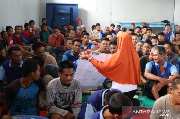 KPU Bangka Barat berikan sosialisasi pemilu di Rutan Muntok