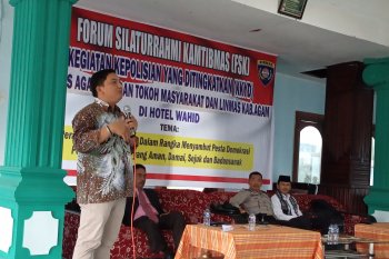 Polisi gelar forum silaturahim kamtibmas wujudkan pemilu damai di Agam