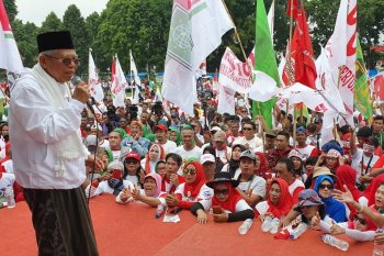 Ma'ruf Amin yakin unggul 70 persen di Bogor