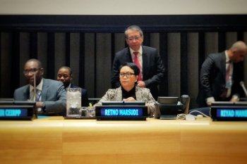 Menlu Retno menegaskan Indonesia selalu bersama Palestina
