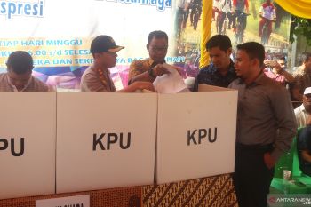 KPU Rohil gelar simulasi pemungutan dan penghitungan suara