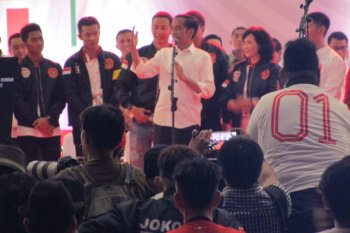 Di depan olahragawan, Capres Jokowi: Ibu pertiwi sedang berprestasi
