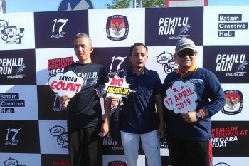 Pemilu Run yang digelar KPU diikuti ratusan warga Batam